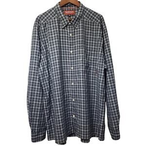 NWT SIMMS Morada Long Sleeve Shirt Dark Moon Plaid Men's Size 3XL Lightweight
